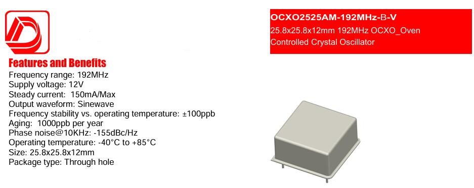 OCXO2520AM-192MHZ-B-V OCXO2520AM-192MHZ-B-V
