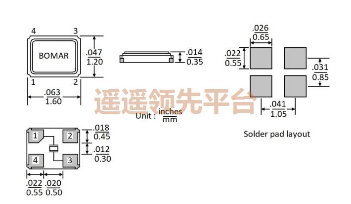 BC63EFD120-30.000000,bomar无源ag九游会登陆j9入口,BC63贴片振荡器 BC63EFD120-30.000000,bomar无源ag九游会登陆j9入口,BC63贴片振荡器
